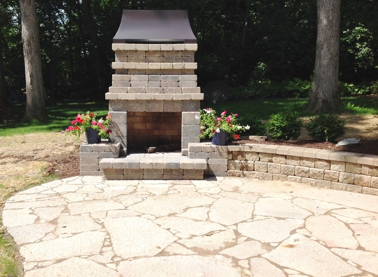 Cozy Outdoor Fireplace